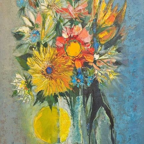 René Margotton (1915-2009) - Bouquet aux racines