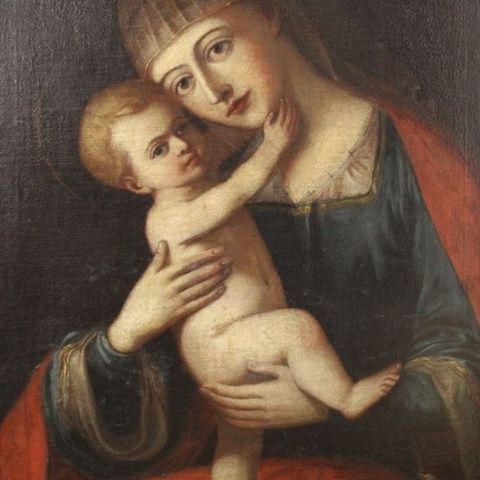 Europäische Schule (XVII-XVIII) - Madonna mit Kind