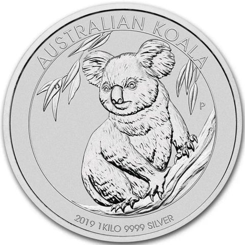 2019 Australia 1 Kilo Sølv Koala BU M/Kapsel (Ripete kapsel)