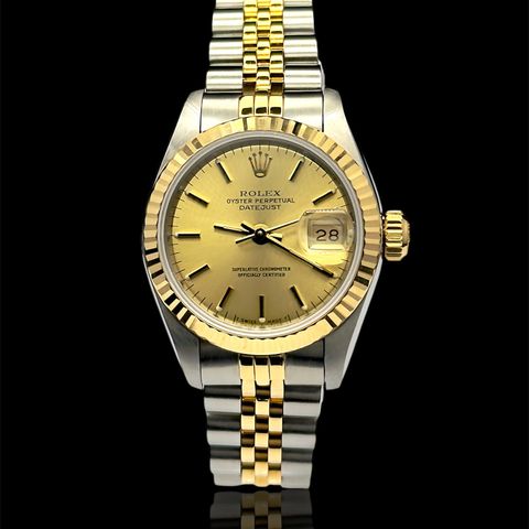 Rolex Lady Datejust 26 Two Tone Gull / Stål -Sapphire 69173