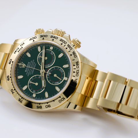 Rolex Daytona John Mayer 40mm 116508 Yellow Gold Green Dial