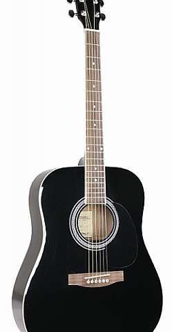 Savannah SG-6200 Sort akustisk gitar med stålstrenger