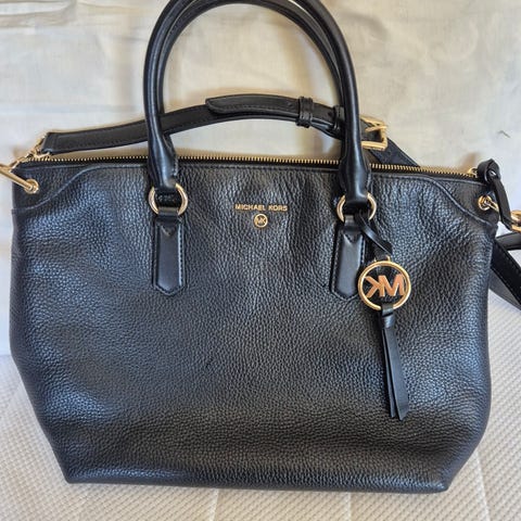 Real Estate Michael Kors Elson Satchel Heklet Veske FINN-torget