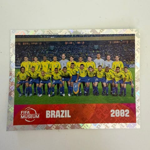 Panini FIFA World Cup 2002 klistremerke – Brazil lagbilde | FINN