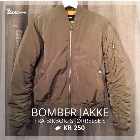 Kul bomberjakke str S | FINN.no Bomberjakke dame str S | FINN.no