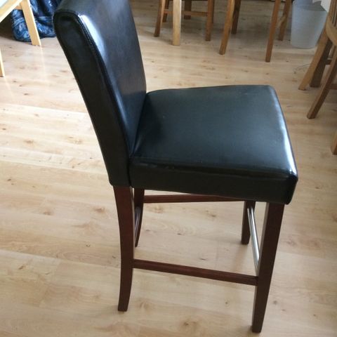 Vintage Retro Stoler i palisander og skinn fra Bruksbo Retro stol i palisander og skinn | FINN.no