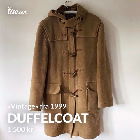 Retro Amerikansk Duffelcoat fra 1950 tallet | FINN.no Vintage Chevignon jakke • Tise