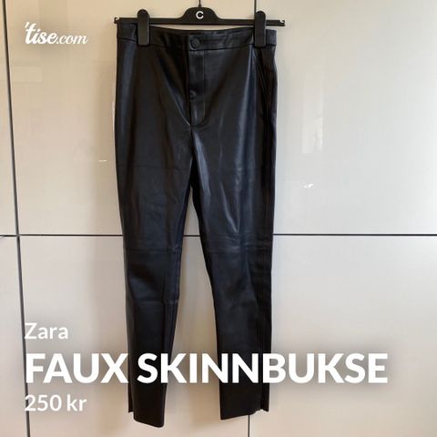 Zara skinnbukse leather | FINN.no Zara skinnbukse • Tise