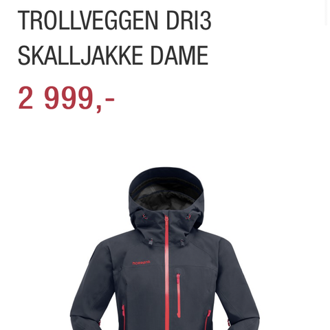 Norrøna Trollveggen Gore Tex Pro Light Jacket | FINN.no Norrøna trollveggen dri3 skalljakke dame Skall og