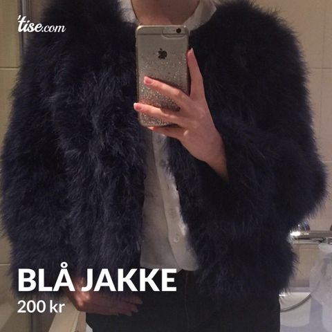 Blå vinterjakke | FINN.no Frost strutsepels • Tise
