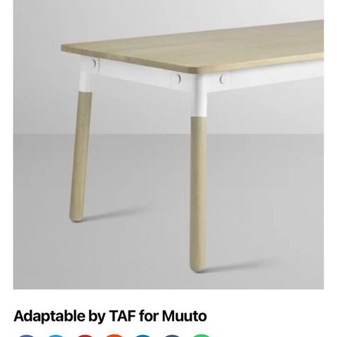 Bolia Fusion spisebord | FINN.no Hay. Muuto Adaptable spisebord arbejdsbord. |
