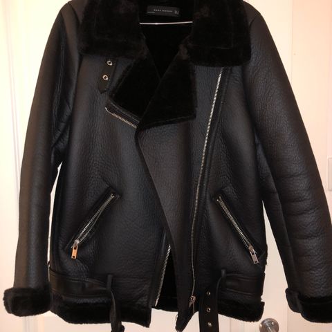 Råkul Zara biker jakke | FINN.no Zara Aviator Jakke • Tise