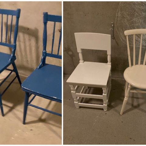 Lekre benker i heltre furu 285cm lang | FINN.no Vintage talienske Chiavari stoler | FINN.no