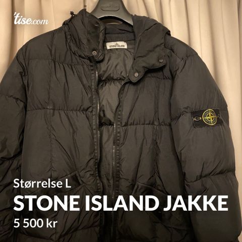 Stone Island Down Jacket navy blue | FINN.no Stone Island Jakke • Tise