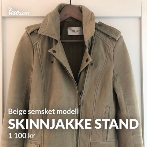 Skinnjakke fra Stand • Tise Skinnjakke fra Stand • Tise