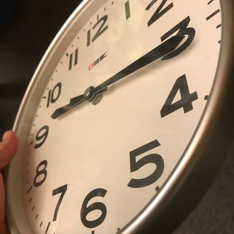 Amazon Com Ikea Pugg Wall Clock Chrome Plated Home Kitchen