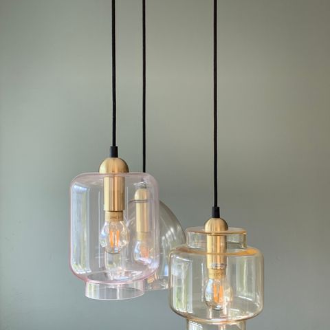 Eirin 3 pendel taklampe | FINN.no Spennende LED flaske lampe 6 flasker dimbar | FINN.no