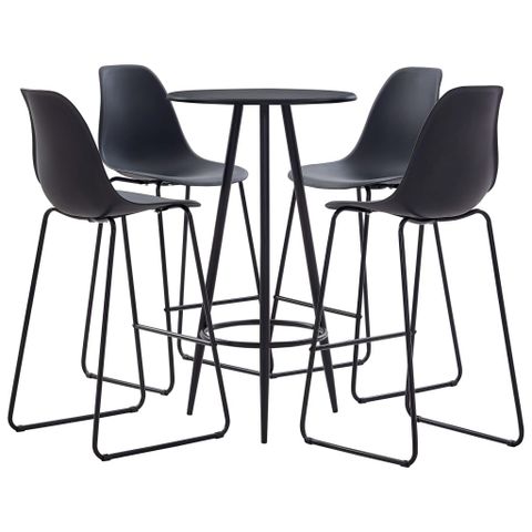 Arne Jacobsen. 'Syver' barstol i sort classic anilin skinn Arne Jacobsen. 'Syver' barstol i sort classic anilin skinn
