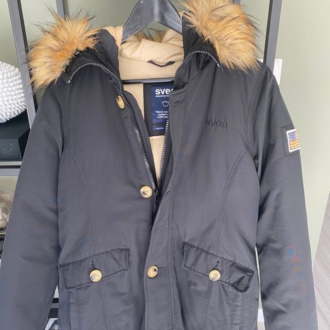 Pent brukt Svea Miss Smith dunjakke str xs | FINN.no Pent brukt Svea Miss Smith dunjakke str xs | FINN.no