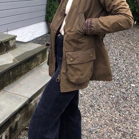 Trailwear by Penfield dun jakke med lær detaljer str.XL(ca Trailwear by Penfield dun jakke med lær detaljer str.XL(ca