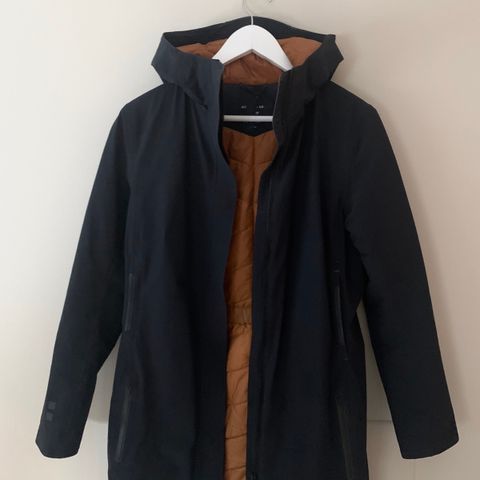 Trailwear by Penfield dun jakke med lær detaljer str.XL(ca Trailwear by Penfield dun jakke med lær detaljer str.XL(ca
