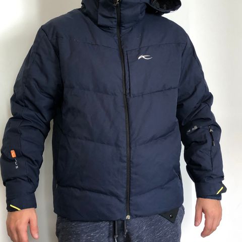 Trailwear by Penfield dun jakke med lær detaljer str.XL(ca Trailwear by Penfield dun jakke med lær detaljer str.XL(ca