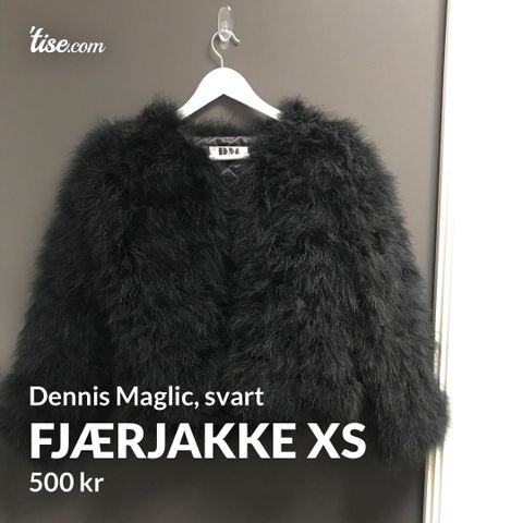 Strutsefjær jakke SM | FINN.no Strutsefjær jakke SM | FINN.no