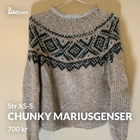 Villmarksgenser med soppbord str L | FINN.no Alasuq genser • Tise