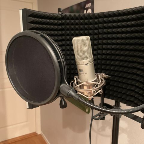 Popfilter, pop filter, pop filter, til mikrofon, sikrer Popfilter, pop filter, pop filter, til mikrofon, sikrer
