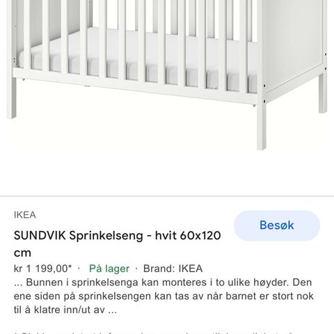 Lit Ikea Bebe Sundvik Notice