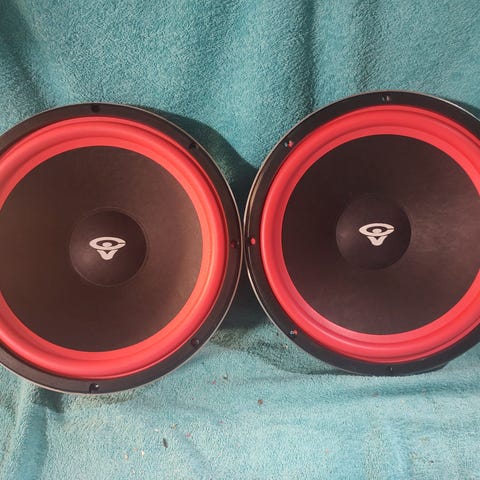 CERWIN VEGA DCW12 Sospensione Di Ricambio Per Woofer In Foam Rosso Bordo Dcw 12 Dcw 12 - Foto 3