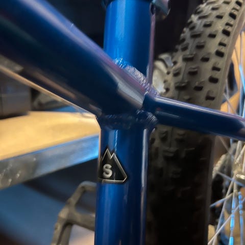 Nordest Bardino sykkelramme rammesett M/L blå | FINN-torget