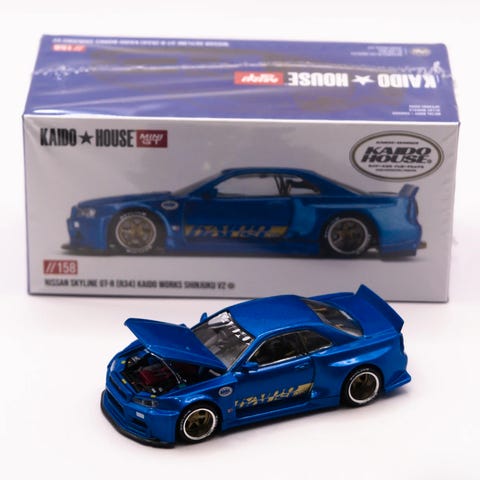 MINI GT X KAIDO HOUSE BMW M3 E30 - Blu Scuro #KHMG154 - Scala 1/64 Diecast Sigillato