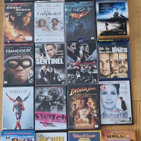 Samling med klassiske DVD-filmer + Blu-ray – inkl. The Office (original ...