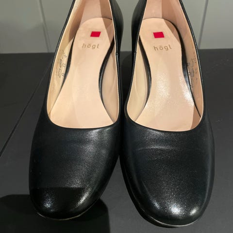 Högl Leren slingpumps wit goedkoop kopen