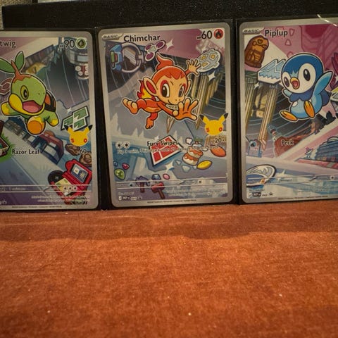 Pokémon - First Partner Illustration - Gen 4 Turtwig Chimchar Piplup ...