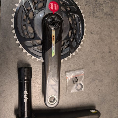 SRAM Red Limited Tour Edition kranksett 175 mm svart/gul | FINN-torget