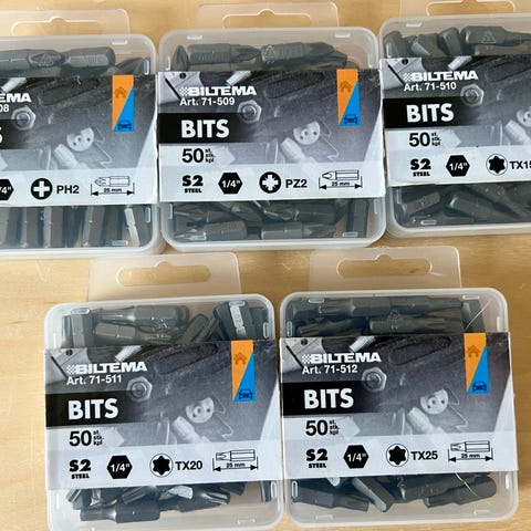 Bit socket set 1/2