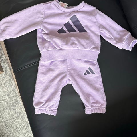Adidas joggedress jente str 62 lilla bomull | FINN-torget