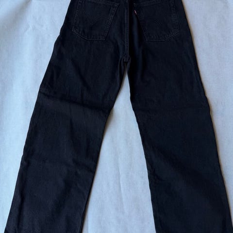 Levi's Ribcage Wide Leg jeans W29 M svart dame | FINN-torget