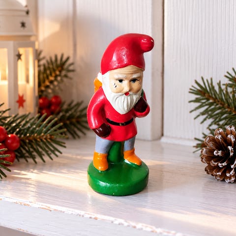 Gis bort - 2 retro julenisser/sittende nissefigurer - julepynt | FINN ...