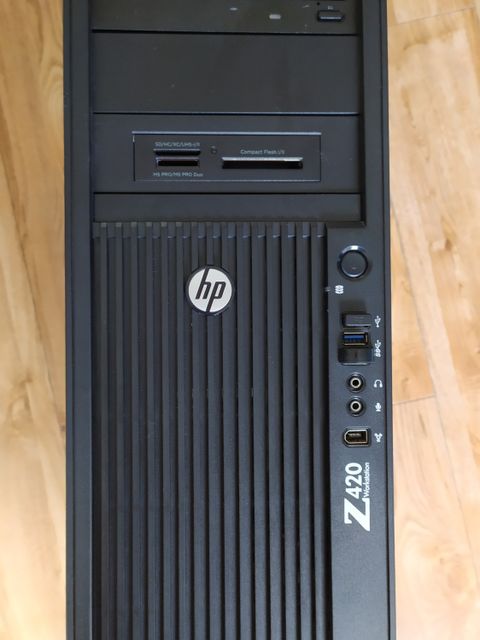 Brukt, HP Z420 - 8 Core + 64GB RAM + 4GB AMD Firepro W7000 til salgs  Moss