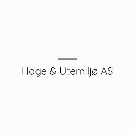 HAGE & UTEMILJØ AS