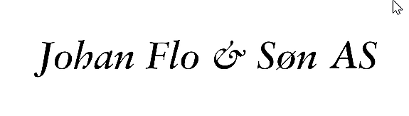 JOHAN FLO & SØN AS