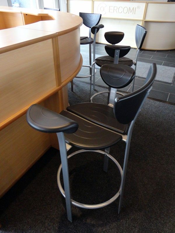 4 stk. Bent Krogh barstoler (GråSort) MIDLERTIDIG UTSOLGT designer stole fra Bent Krogh | FINN.no