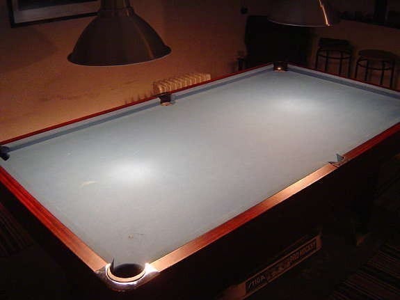 Biljardbord i kjelleren Galleribilde