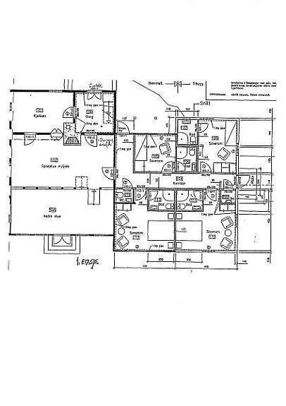 Planskisse første etasje Galleribilde