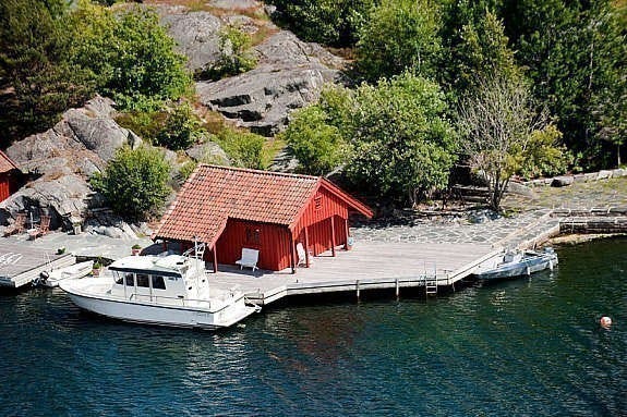 Brygge fra luften Galleribilde