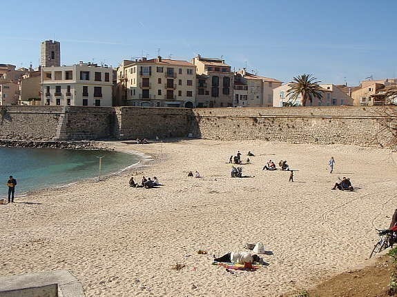 Stranden i Antibes Galleribilde