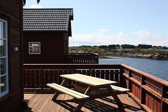 Stor uteplass på alle rorbuene Galleribilde